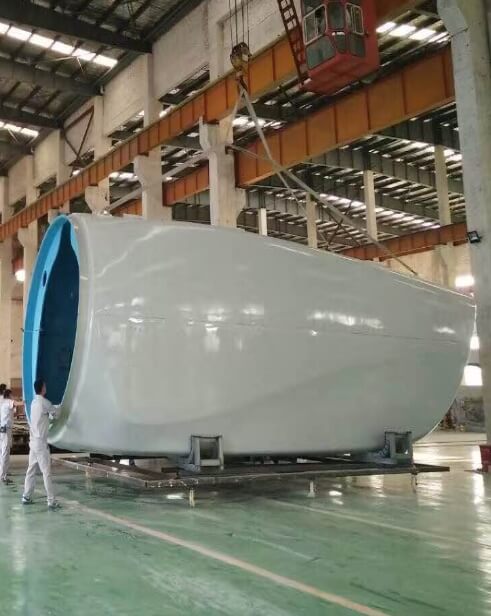 wind turbine being made