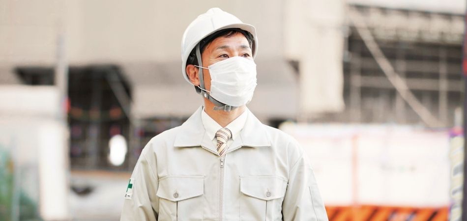 man standing factory