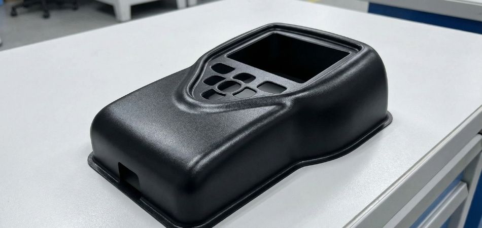 custom vacuum formed plastic enclosure black abs