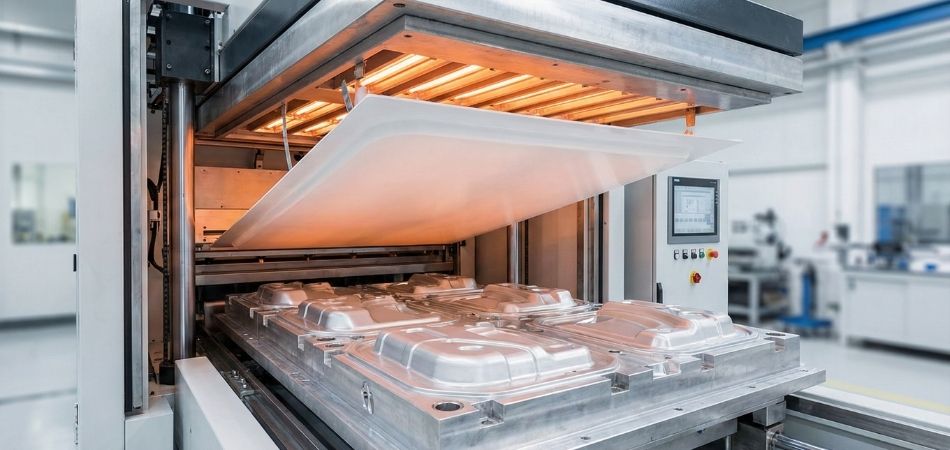 industrial vacuum forming machine production process