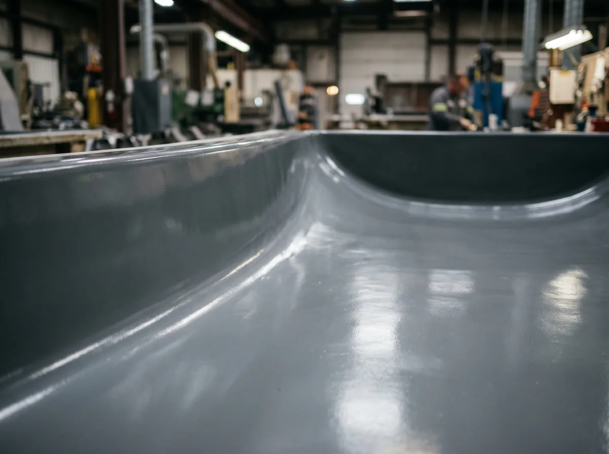 Simple fiberglass open mold tooling in fabrication facility