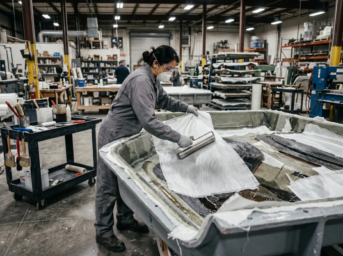 Fiberglass tooling fabrication with layup reinforcement and resin system