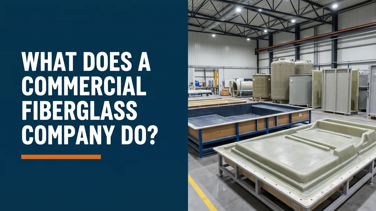 Composites manufacturing floor for a guide on what a commercial fiberglass company does